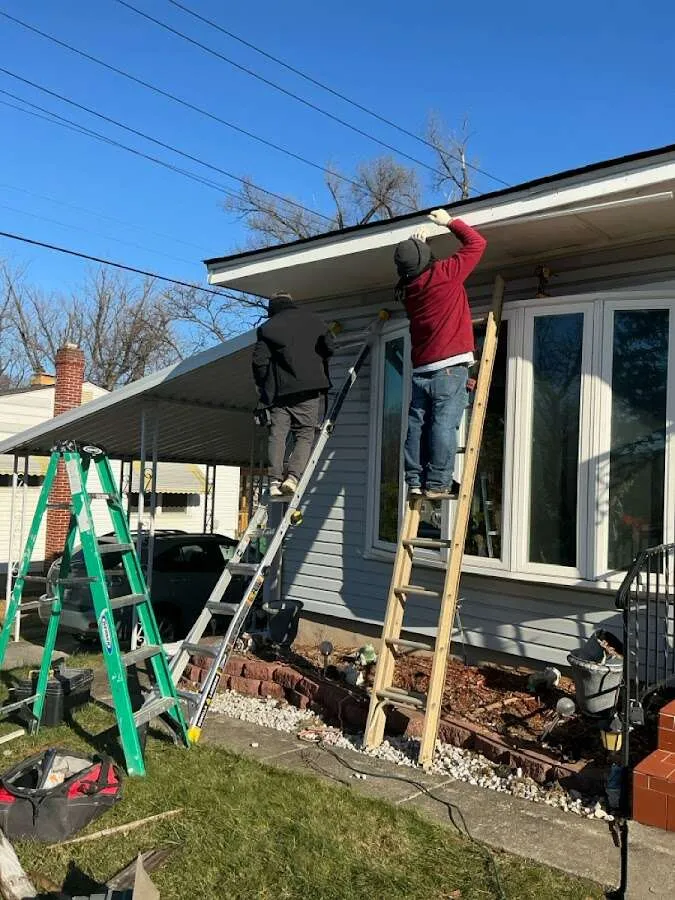 Restoration crew performing exterior repair in Onalaska